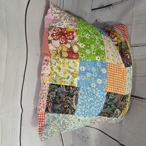 Colorful Patchwork Pillow